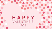 Happy Valentine's Day desktop wallpaper psd heart design