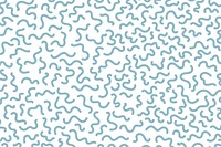 Cute squiggle pattern background blue drawing design vector