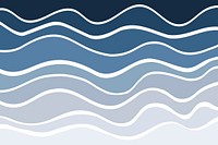 Blue wave background color layers design vector