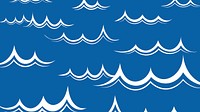 Blue desktop wallpaper water wave design