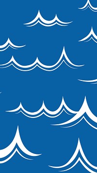Blue iPhone wallpaper water wave design