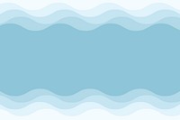 Blue wave layers background design, social media banner