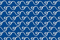 Cute wave pattern background brush design 