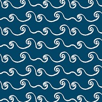 Sea wave pattern background brush design