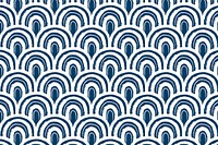 Japanese wave pattern background design vector