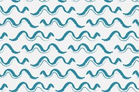 Cute wavy lines background pattern blue design