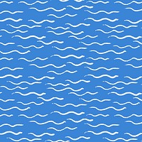 Cute wavy lines background pattern blue design vector