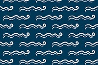 Cute wavy lines background pattern design psd