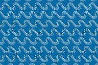 Aesthetic ocean waves background pattern design vector