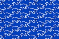 Aesthetic ocean waves background pattern design