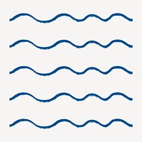 Wave pattern brush, compatible with illustrator vector