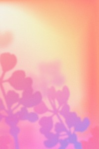 Aesthetic gradient background, floral border, colorful design