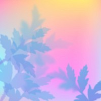 Leaf nature background, gradient border colorful design vector