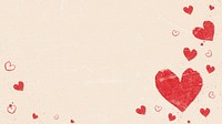 Valentine's celebration HD wallpaper, heart grunge design