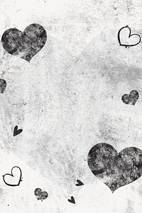 Heart grunge, gray frame background design