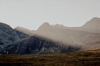 Aesthetic background, rugged nature in Scotland