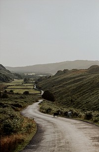 Scottish farmlands, aesthetic nature background