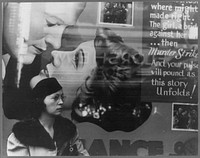 Girl and movie poster, Cincinnati, Ohio. Sourced from the Library of Congress.