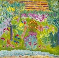 Garden (1935) painting in high resolution by Pierre Bonnard. Original from The MET Museum. Digitally enhanced by rawpixel.