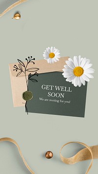 Get well Instagram story template psd