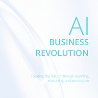 AI business Instagram post template, modern design psd