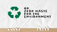 Recycle, environment PowerPoint editable template psd