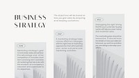 Business strategy blog banner template, professional design psd