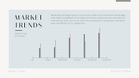 Market trends blog banner template, marketing strategy psd