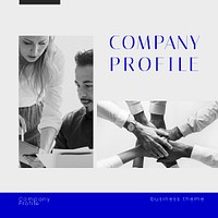 Company profile Instagram post template, business branding psd