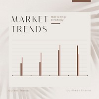 Market trends Instagram post template, marketing strategy psd