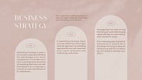 Business strategy blog banner template, pink aesthetic psd