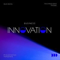 Business innovation Instagram post template psd