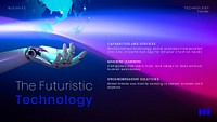 Futuristic technology Facebook ad template psd