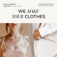 Women's fashion Instagram post template psd