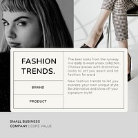 Fashion trends Instagram post template psd