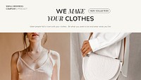 Women's fashion presentation editable template psd