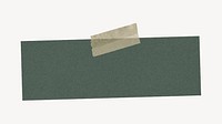 Green sticky note mockup frame, tape psd