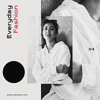 Women's branding Instagram post template, editable design psd