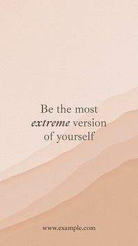 Empowering quote instagram story template, aesthetic editable design psd