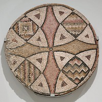 Stylized Cross during late 4th&ndash;mid 5th century floor covering in high resolution. Original from the Minneapolis Institute of Art.