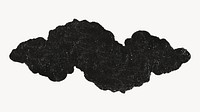 Black cloud desktop wallpaper, traditional Japanese illustration. Remastered by rawpixel. 