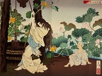 The Story of Tamiya Bōtarō (1886) print in high resolution by Tsukioka Yoshitoshi. Original from the Art Institute of Chicago. 