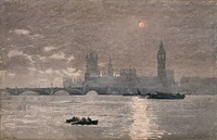 The Houses of Parliament (1881) by Winslow Homer.  