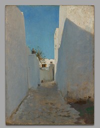 A Moroccan Street Scene (ca. 1879&ndash;1880) by John Singer Sargent. Original from Yale University Art Gallery. 