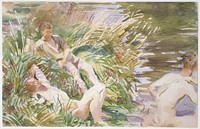 Tommies Bathing (1918) by John Singer Sargent.  