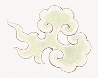 Traditional Japanese cloud.   Remastered by rawpixel. 