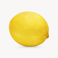 Organic lemon fruit, isolated image