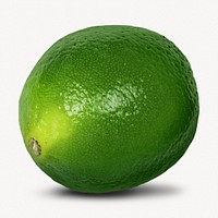 Organic lime fruit, isolated image psd