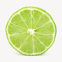 Lime slice, organic fruit image psd