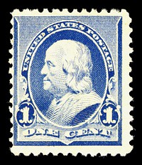 1c Franklin single